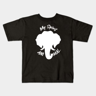 Elephants Are My Spirit Animal - Silhouette Kids T-Shirt